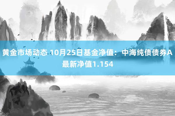 黄金市场动态 10月25日基金净值：中海纯债债券A最新净值1.154