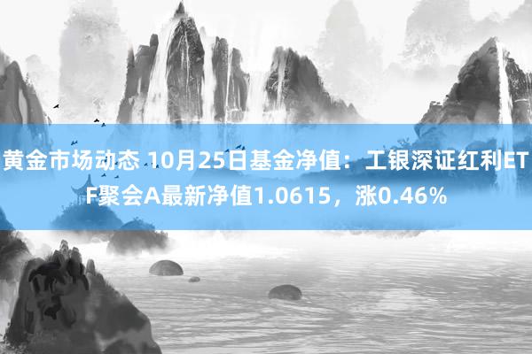 黄金市场动态 10月25日基金净值：工银深证红利ETF聚会A最新净值1.0615，涨0.46%