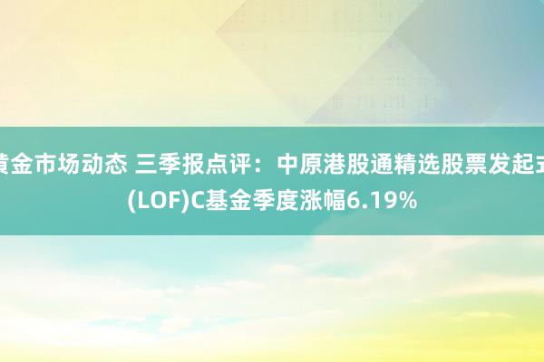 黄金市场动态 三季报点评：中原港股通精选股票发起式(LOF)C基金季度涨幅6.19%