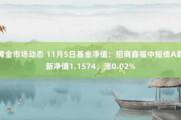 黄金市场动态 11月5日基金净值：招商鑫福中短债A最新净值1.1574，涨0.02%