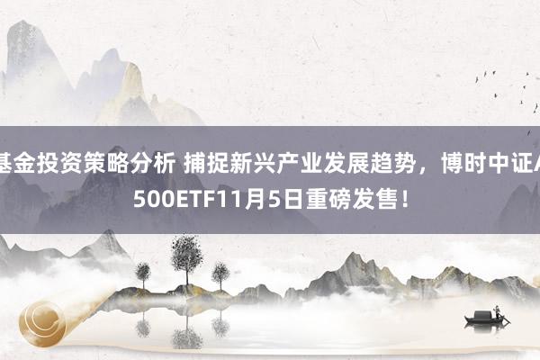 基金投资策略分析 捕捉新兴产业发展趋势，博时中证A500ETF11月5日重磅发售！