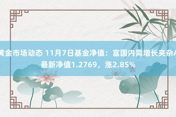 黄金市场动态 11月7日基金净值：富国内需增长夹杂A最新净值1.2769，涨2.85%