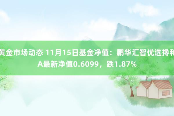 黄金市场动态 11月15日基金净值：鹏华汇智优选搀和A最新净值0.6099，跌1.87%