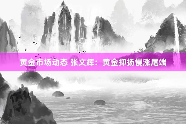 黄金市场动态 张文辉：黄金抑扬慢涨尾端