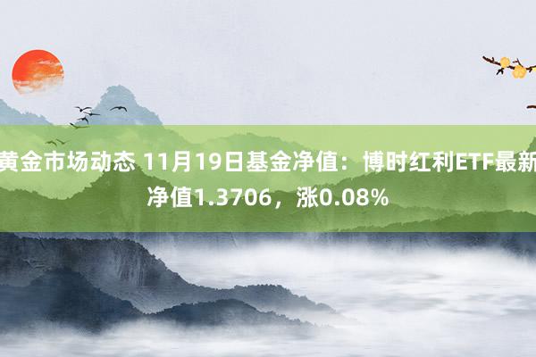 黄金市场动态 11月19日基金净值：博时红利ETF最新净值1.3706，涨0.08%