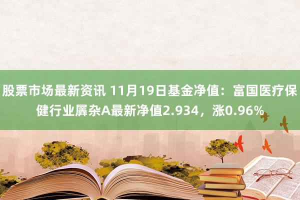 股票市场最新资讯 11月19日基金净值：富国医疗保健行业羼杂A最新净值2.934，涨0.96%