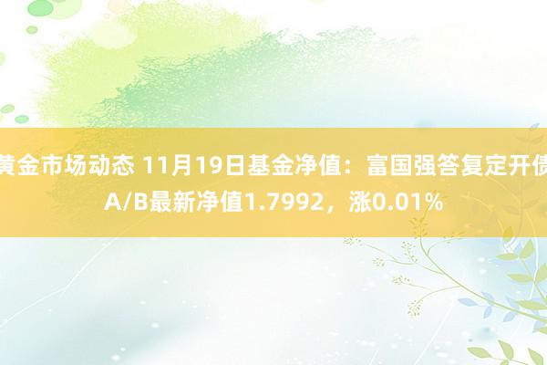 黄金市场动态 11月19日基金净值：富国强答复定开债A/B最新净值1.7992，涨0.01%