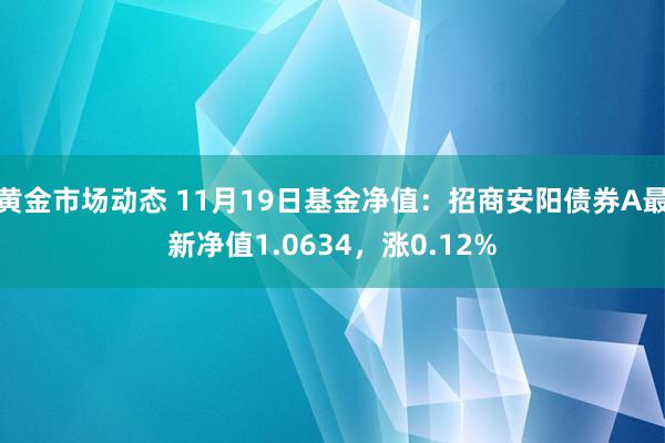 黄金市场动态 11月19日基金净值：招商安阳债券A最新净值1.0634，涨0.12%