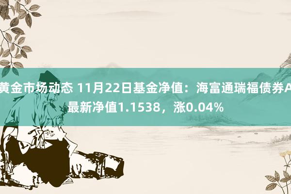 黄金市场动态 11月22日基金净值：海富通瑞福债券A最新净值1.1538，涨0.04%