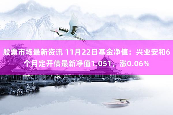 股票市场最新资讯 11月22日基金净值：兴业安和6个月定开债最新净值1.051，涨0.06%