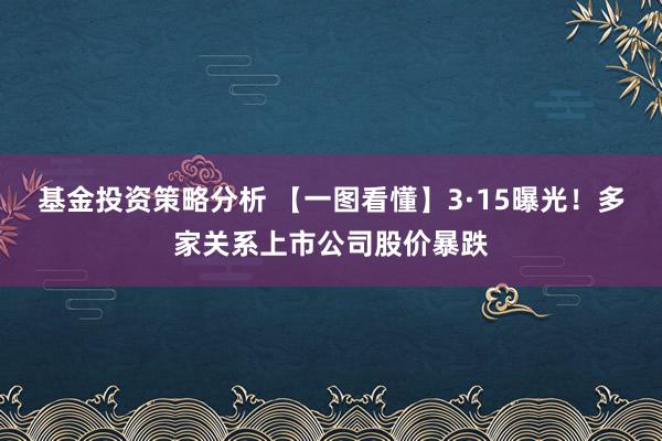 基金投资策略分析 【一图看懂】3·15曝光！多家关系上市公司股价暴跌